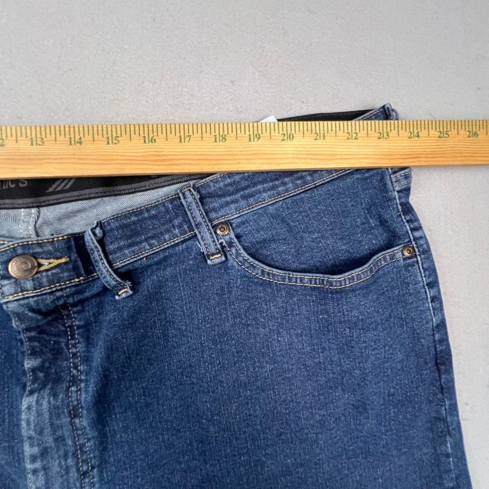 Wrangler Authentics Jeans Mens 48x34 Blue Comfort Flex Straight Leg Denim Casual